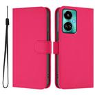 For Tecno Camon 19 / 19 Pro 5G Skin Feel Solid Color Leather Phone Case with Lanyard(Rose Red) - 2