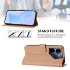For Tecno Camon 20 Pro 4G Skin Feel Solid Color Leather Phone Case with Lanyard(Nude) - 3