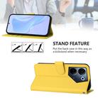 For Tecno Camon 20 Pro 4G Skin Feel Solid Color Leather Phone Case with Lanyard(Lemon Yellow) - 3