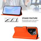 For Tecno Camon 20 Premier 5G Skin Feel Solid Color Leather Phone Case with Lanyard(Orange) - 3