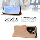 For Tecno Camon 20 Premier 5G Skin Feel Solid Color Leather Phone Case with Lanyard(Nude) - 3