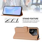 For Tecno Camon 20 Pro 5G Skin Feel Solid Color Leather Phone Case with Lanyard(Nude) - 3
