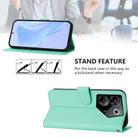 For Tecno Camon 20 Pro 5G Skin Feel Solid Color Leather Phone Case with Lanyard(Mint Green) - 3