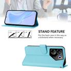 For Tecno Camon 20 Pro 5G Skin Feel Solid Color Leather Phone Case with Lanyard(Sky Blue) - 3