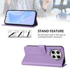 For Tecno Camon 30 4G / 5G Skin Feel Solid Color Leather Phone Case with Lanyard(Lavender Purple) - 3