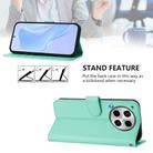 For Tecno Camon 30 4G / 5G Skin Feel Solid Color Leather Phone Case with Lanyard(Mint Green) - 3