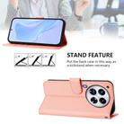 For Tecno Camon 30 Premier 5G Skin Feel Solid Color Leather Phone Case with Lanyard(Pink) - 3