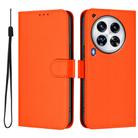 For Tecno Camon 30 Premier 5G Skin Feel Solid Color Leather Phone Case with Lanyard(Orange) - 2