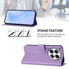 For Tecno Camon 30 Premier 5G Skin Feel Solid Color Leather Phone Case with Lanyard(Lavender Purple) - 3