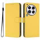 For Tecno Camon 30 Premier 5G Skin Feel Solid Color Leather Phone Case with Lanyard(Lemon Yellow) - 2