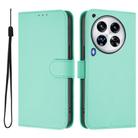 For Tecno Camon 30 Premier 5G Skin Feel Solid Color Leather Phone Case with Lanyard(Mint Green) - 2