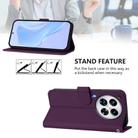 For Tecno Camon 30 Premier 5G Skin Feel Solid Color Leather Phone Case with Lanyard(Violet) - 3
