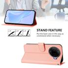 For Tecno Camon 30 Pro 5G Skin Feel Solid Color Leather Phone Case with Lanyard(Pink) - 3