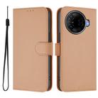 For Tecno Camon 30 Pro 5G Skin Feel Solid Color Leather Phone Case with Lanyard(Nude) - 2