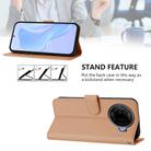 For Tecno Camon 30 Pro 5G Skin Feel Solid Color Leather Phone Case with Lanyard(Nude) - 3