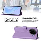 For Tecno Camon 30 Pro 5G Skin Feel Solid Color Leather Phone Case with Lanyard(Lavender Purple) - 3