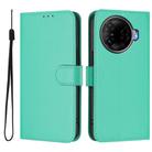 For Tecno Camon 30 Pro 5G Skin Feel Solid Color Leather Phone Case with Lanyard(Green) - 2