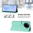 For Tecno Camon 30 Pro 5G Skin Feel Solid Color Leather Phone Case with Lanyard(Mint Green) - 3
