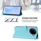 For Tecno Camon 30 Pro 5G Skin Feel Solid Color Leather Phone Case with Lanyard(Sky Blue) - 3
