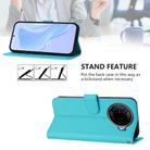 For Tecno Camon 30 Pro 5G Skin Feel Solid Color Leather Phone Case with Lanyard(Lake Blue) - 3