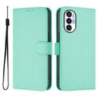 For Tecno Pova 3 Skin Feel Solid Color Leather Phone Case with Lanyard(Mint Green) - 2