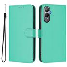 For Tecno Pova 4 Skin Feel Solid Color Leather Phone Case with Lanyard(Green) - 2