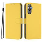 For Tecno Pova 4 Skin Feel Solid Color Leather Phone Case with Lanyard(Lemon Yellow) - 2