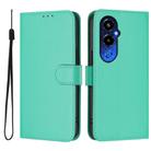 For Tecno Pova 4 Pro Skin Feel Solid Color Leather Phone Case with Lanyard(Green) - 2