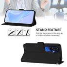 For Tecno Pova 4 Pro Skin Feel Solid Color Leather Phone Case with Lanyard(Black) - 3