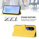 For Tecno Pova 4 Pro Skin Feel Solid Color Leather Phone Case with Lanyard(Lemon Yellow) - 3