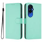 For Tecno Pova 4 Pro Skin Feel Solid Color Leather Phone Case with Lanyard(Mint Green) - 2