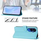 For Tecno Pova 4 Pro Skin Feel Solid Color Leather Phone Case with Lanyard(Sky Blue) - 3