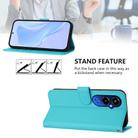 For Tecno Pova 4 Pro Skin Feel Solid Color Leather Phone Case with Lanyard(Lake Blue) - 3