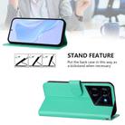 For Tecno Pova 5 Skin Feel Solid Color Leather Phone Case with Lanyard(Green) - 3