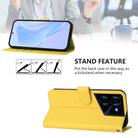 For Tecno Pova 5 Skin Feel Solid Color Leather Phone Case with Lanyard(Lemon Yellow) - 3