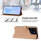 For Tecno Pova 5 Pro 5G Skin Feel Solid Color Leather Phone Case with Lanyard(Nude) - 3