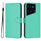 For Tecno Pova 5 Pro 5G Skin Feel Solid Color Leather Phone Case with Lanyard(Green) - 2