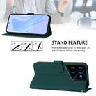 For Tecno Pova 5 Pro 5G Skin Feel Solid Color Leather Phone Case with Lanyard(Dark Green) - 3