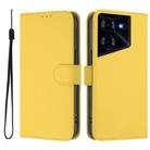 For Tecno Pova 5 Pro 5G Skin Feel Solid Color Leather Phone Case with Lanyard(Lemon Yellow) - 2