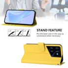 For Tecno Pova 5 Pro 5G Skin Feel Solid Color Leather Phone Case with Lanyard(Lemon Yellow) - 3