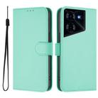 For Tecno Pova 5 Pro 5G Skin Feel Solid Color Leather Phone Case with Lanyard(Mint Green) - 2