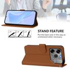 For Tecno Pova 6 5G / 6 Pro 5G Skin Feel Solid Color Leather Phone Case with Lanyard(Brown) - 3