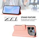 For Tecno Pova 6 5G / 6 Pro 5G Skin Feel Solid Color Leather Phone Case with Lanyard(Pink) - 3