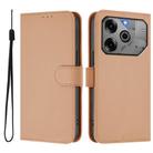 For Tecno Pova 6 5G / 6 Pro 5G Skin Feel Solid Color Leather Phone Case with Lanyard(Nude) - 2