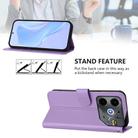 For Tecno Pova 6 Neo Skin Feel Solid Color Leather Phone Case with Lanyard(Lavender Purple) - 3