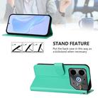 For Tecno Pova 6 Neo Skin Feel Solid Color Leather Phone Case with Lanyard(Green) - 3