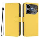 For Tecno Pova 6 Neo Skin Feel Solid Color Leather Phone Case with Lanyard(Lemon Yellow) - 2
