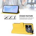 For Tecno Pova 6 Neo Skin Feel Solid Color Leather Phone Case with Lanyard(Lemon Yellow) - 3