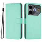 For Tecno Pova 6 Neo Skin Feel Solid Color Leather Phone Case with Lanyard(Mint Green) - 2