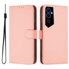For Tecno Pova Neo 2 Skin Feel Solid Color Leather Phone Case with Lanyard(Pink) - 2